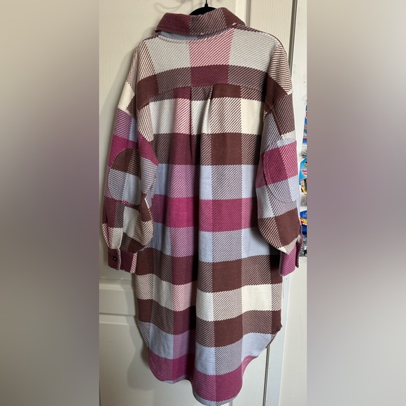 We the free plaid long ruby NWT! - Picture 3 of 7